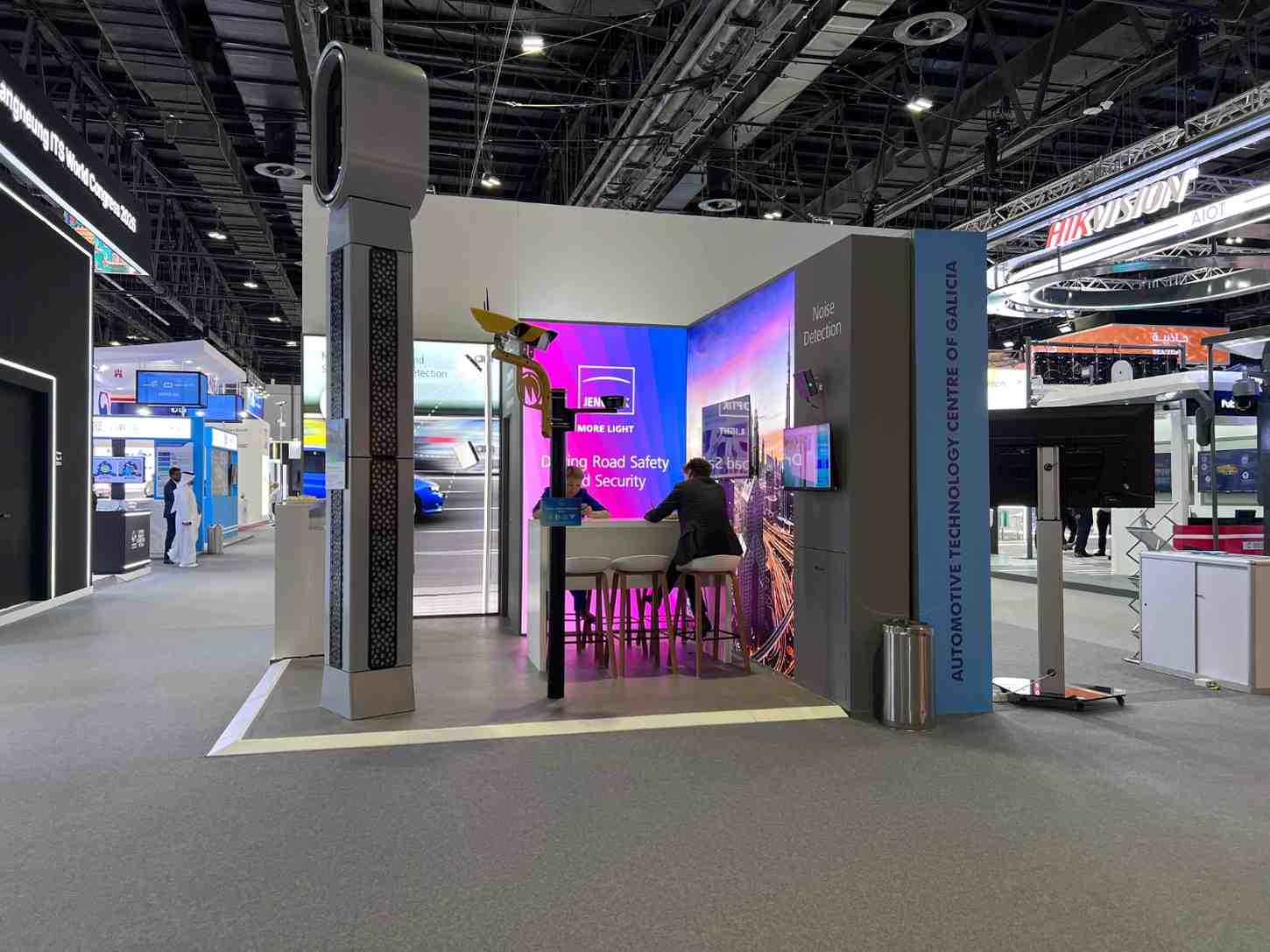 Modern exhibition stand design generating leads at a trade show event