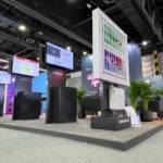 Professional exhibition booth design company creating a premium trade show booth