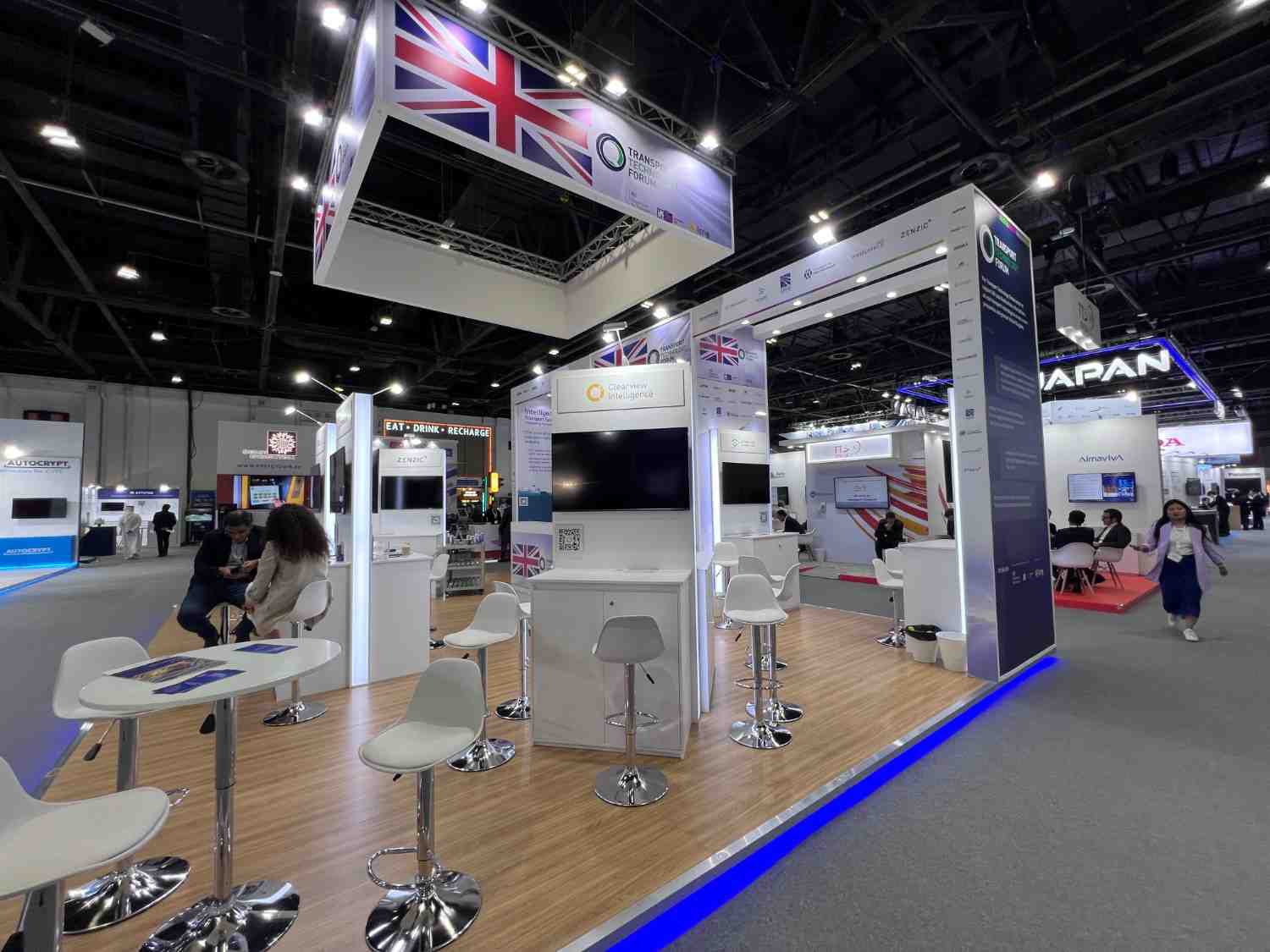 Affordable exhibition booth design attracting visitors at a busy trade show exhibition