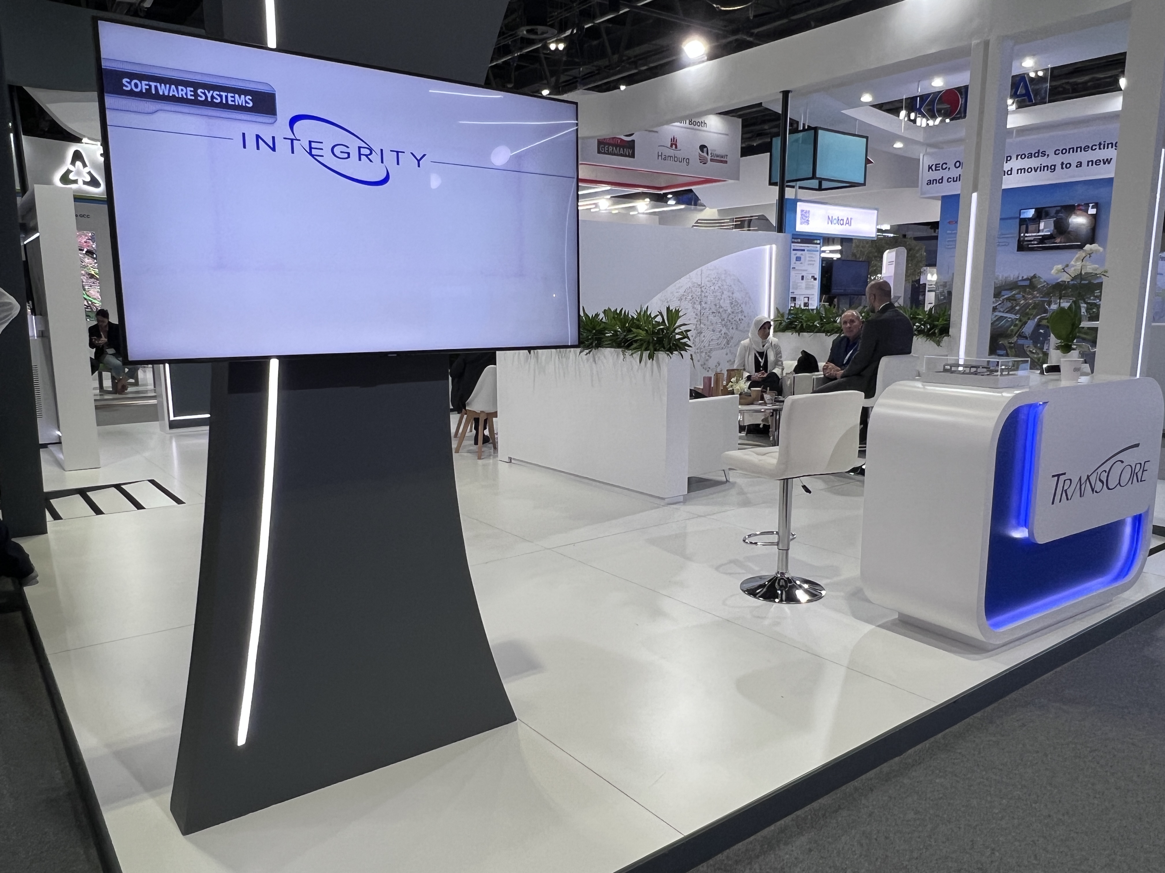 Custom trade show booth constructed by an exhibition booth construction company in Orlando