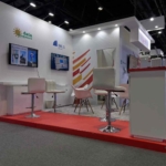 Custom exhibition stand designed by an exhibition stand design company in San Diego for a trade show