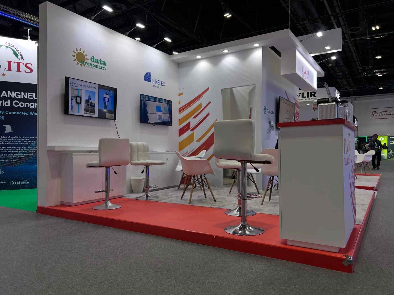 Custom exhibition stand designed by an exhibition stand design company in San Diego for a trade show